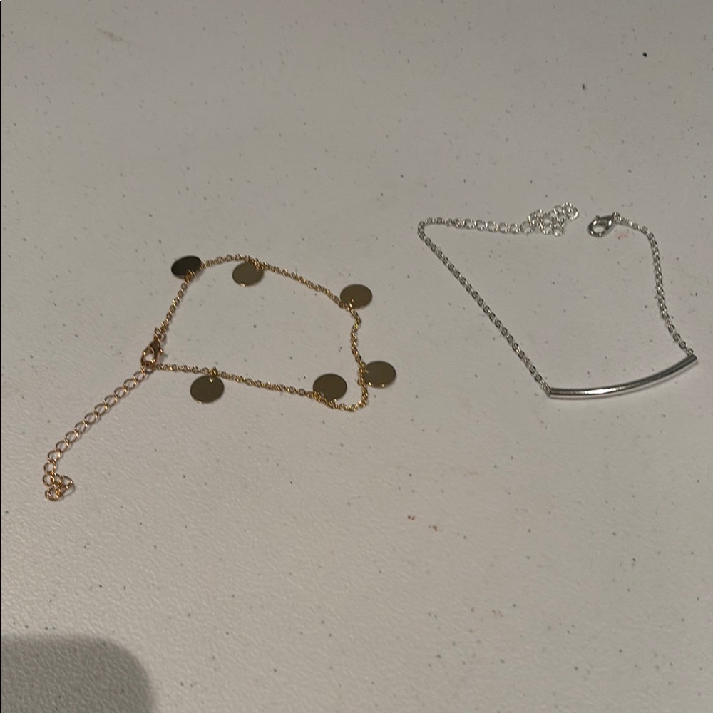 Set of two ankle braclets